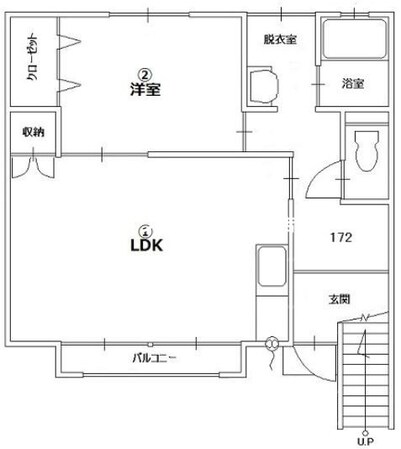 メゾン広谷　17号棟の物件間取画像